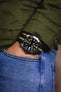 Erika's Originals CORSA MN™ Strap with YELLOW Centerline - BRUSHED Hardware