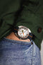 Erika's Originals INDIGO DENIM MN™ Strap with ORANGE Centerline - BRUSHED Hardware