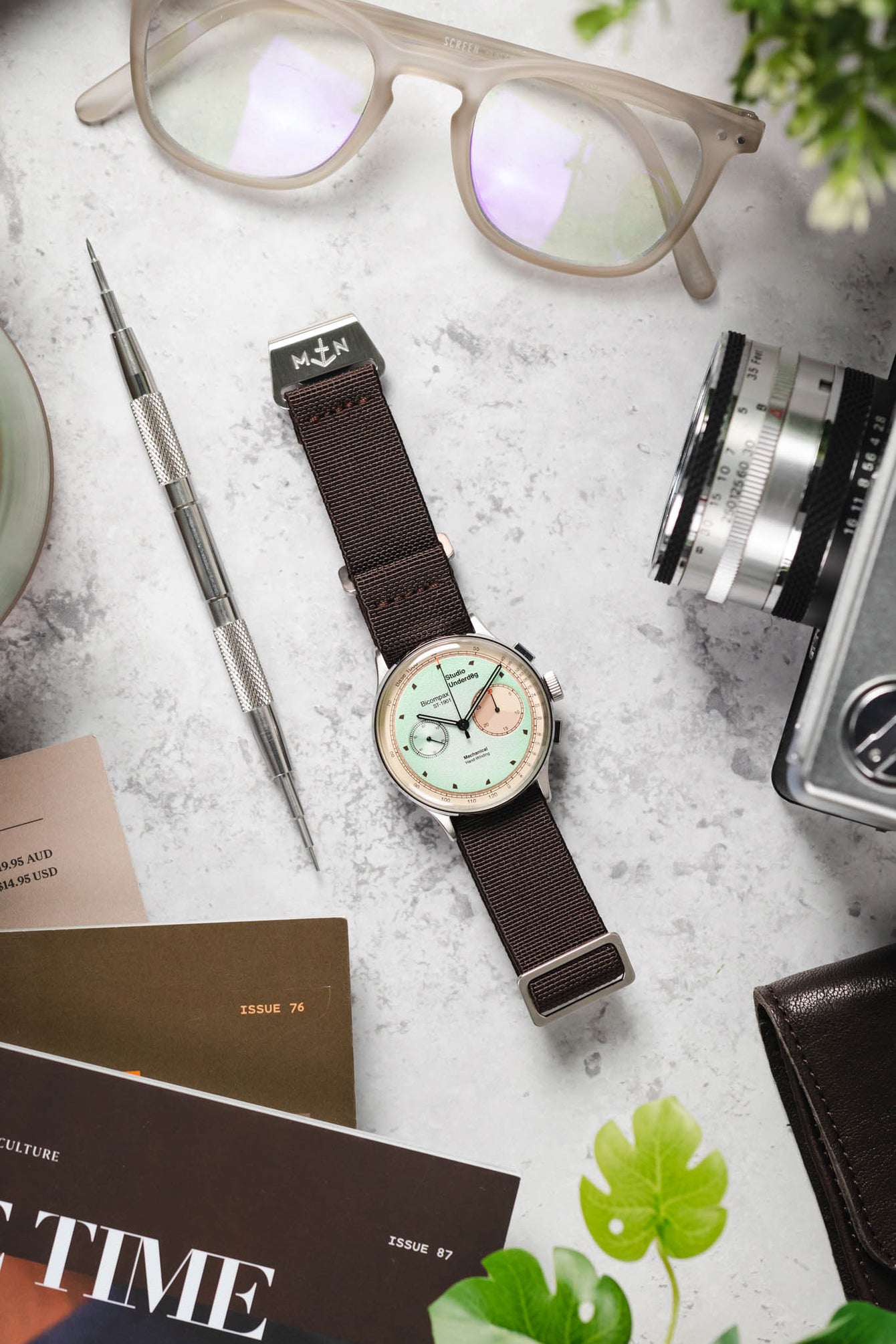 Erika's Originals HAVANA MN™ Strap in FULL BROWN - BRUSHED Hardware
