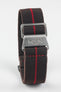 Erika's Originals HAVANA MN™ Strap with RED Centerline - BRUSHED Hardware