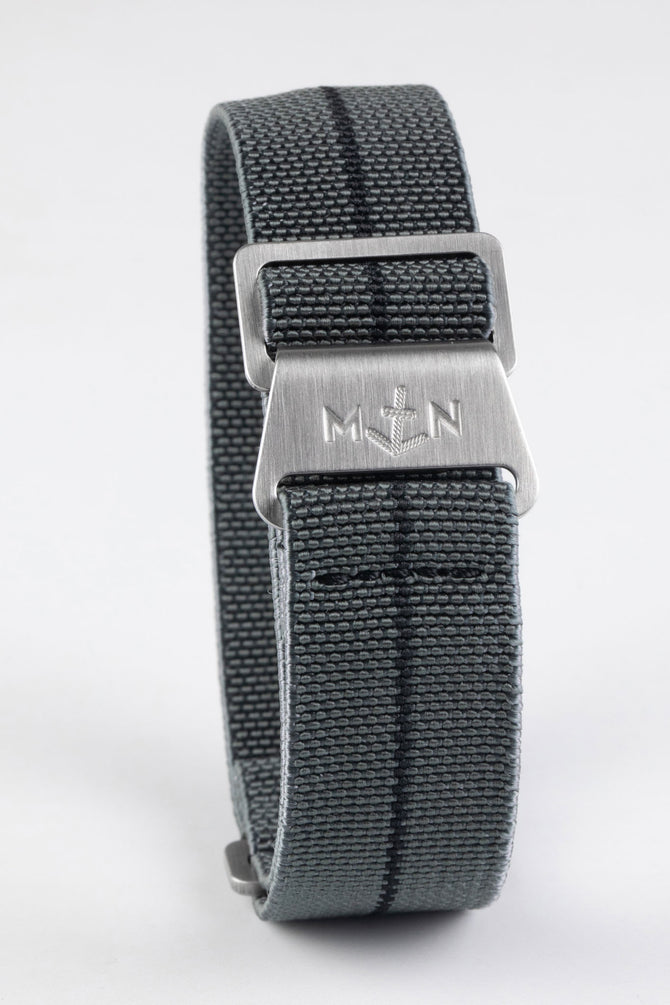 Erika's Originals MIRAGE MN™ Strap with BLACK Centerline - BRUSHED Hardware