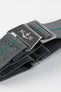 Erika's Originals MIRAGE MN™ Strap with GREEN Centerline - BRUSHED Hardware
