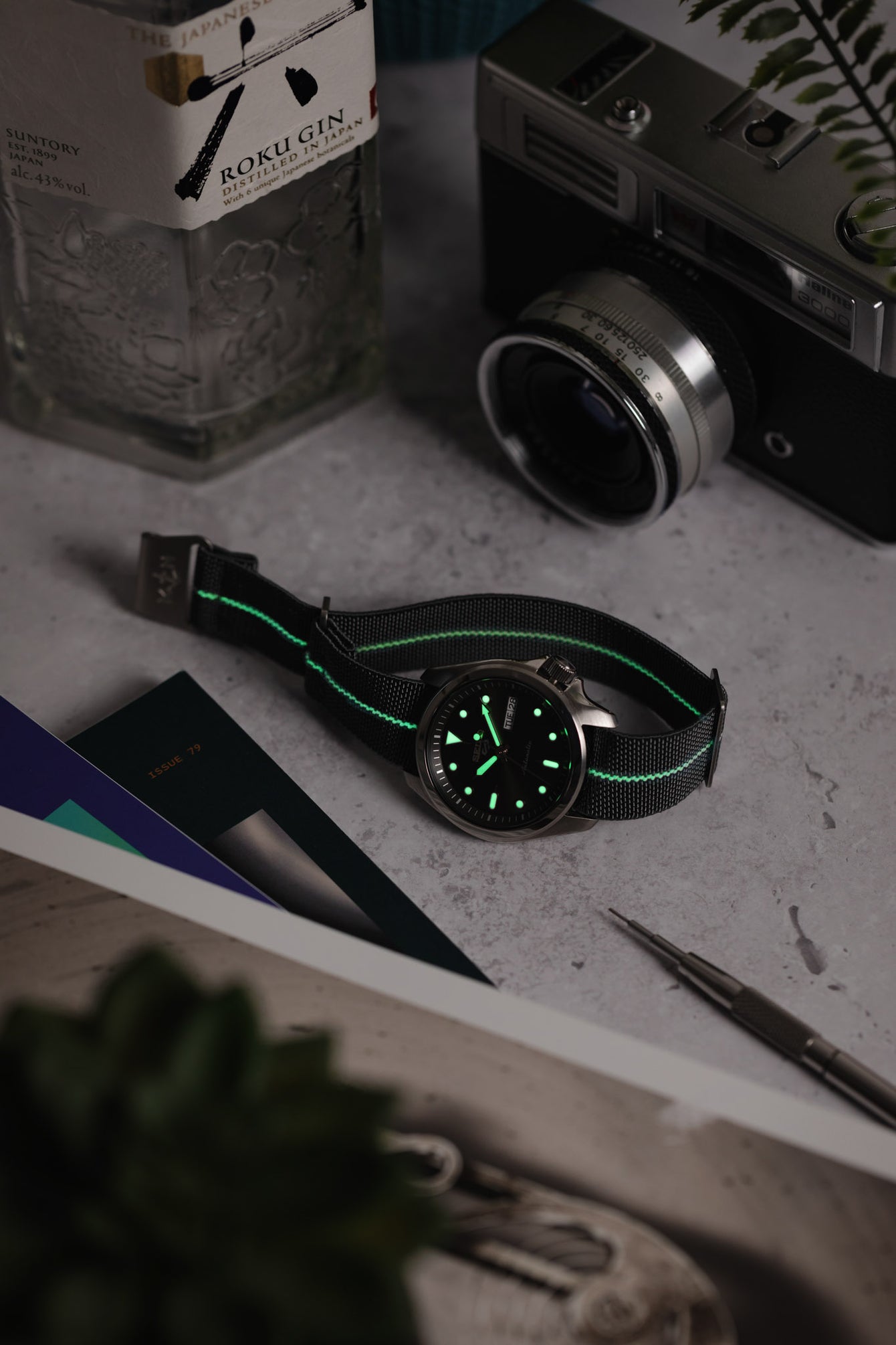 Erika's Originals MIRAGE MN™ Strap with LUMED Centerline - BRUSHED Hardware