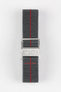 Erika's Originals MIRAGE MN™ Strap with RED Centerline - BRUSHED Hardware