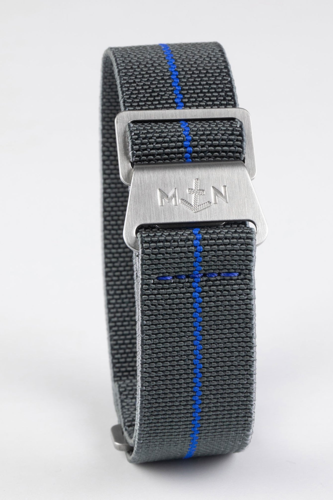 Erika's Originals MIRAGE MN™ Strap with ROYAL BLUE Centerline - BRUSHED Hardware