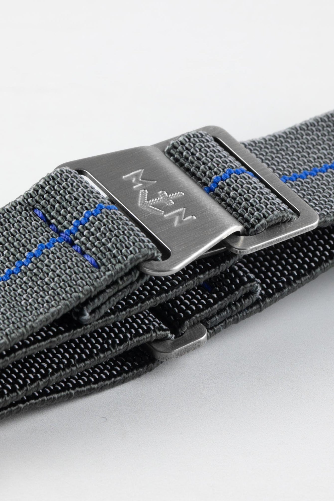Erika's Originals MIRAGE MN™ Strap with ROYAL BLUE Centerline - BRUSHED Hardware