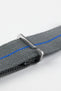 Erika's Originals MIRAGE MN™ Strap with ROYAL BLUE Centerline - BRUSHED Hardware