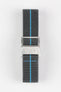 Erika's Originals MIRAGE MN™ Strap with TURQUOISE Centerline - BRUSHED Hardware