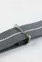 Erika's Originals MIRAGE MN™ Strap with WHITE Centerline - BRUSHED Hardware