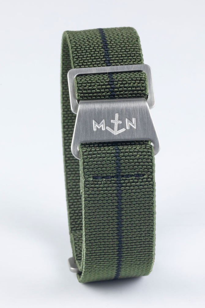 Erika's Originals ORIGINAL MN™ Strap with BLACK Centerline - BRUSHED Hardware