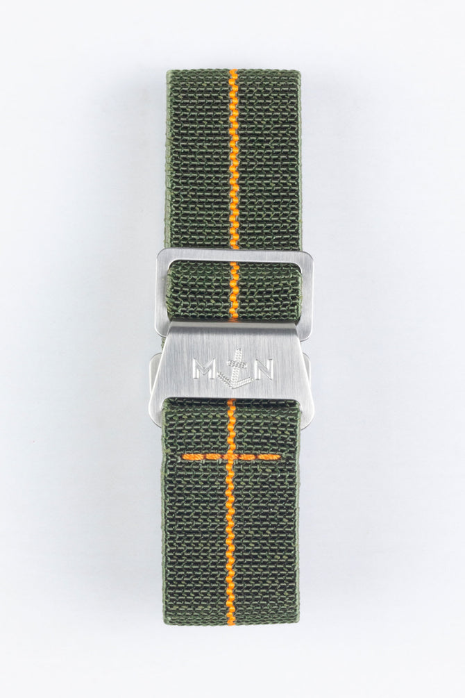 Erika's Originals ORIGINAL MN™ Strap with ORANGE Centerline - BRUSHED Hardware