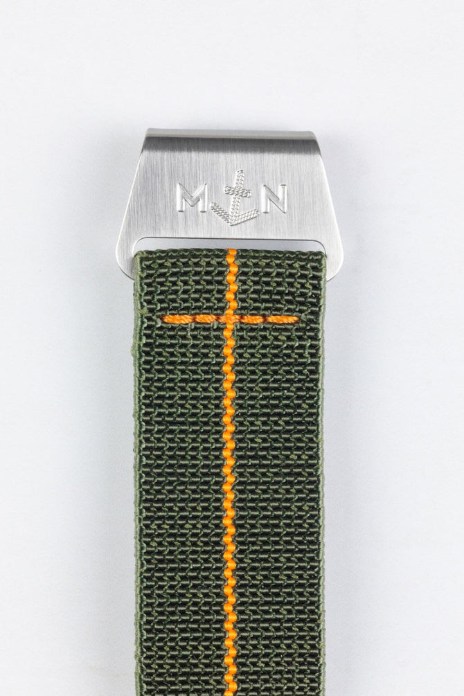 Erika's Originals ORIGINAL MN™ Strap with ORANGE Centerline - BRUSHED Hardware