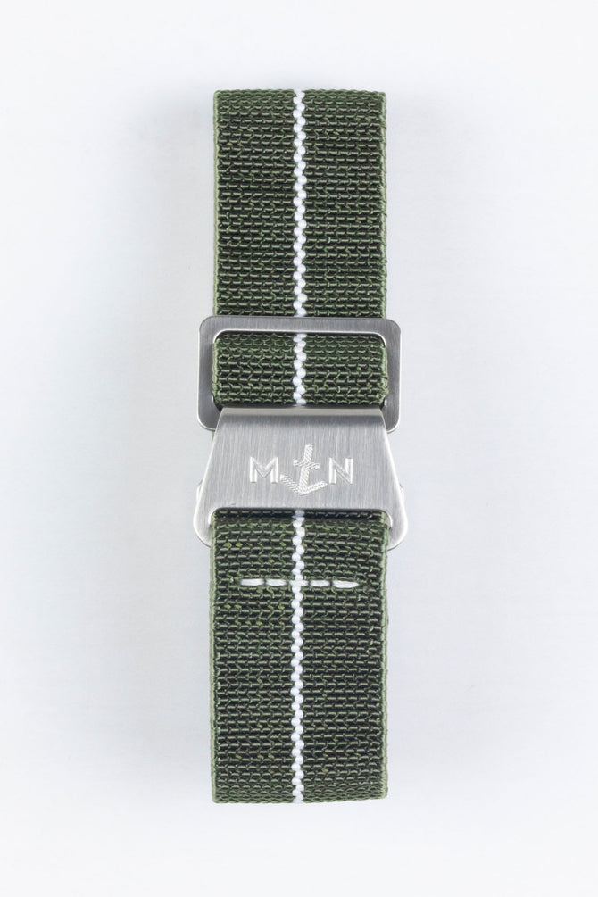 Erika's Originals ORIGINAL MN™ Strap with WHITE Centerline - BRUSHED Hardware