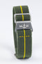 Erika's Originals ORIGINAL MN™ Strap with YELLOW Centerline - BRUSHED Hardware