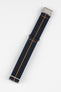 Trident | Blue Watch Strap With Orange Stitching | WatchObsession