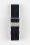 Erika's Originals TRIDENT MN™ Strap with RED Centerline - BRUSHED Hardware