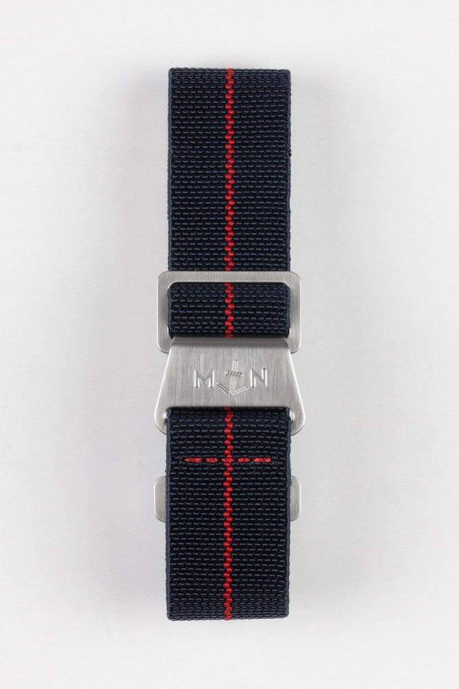 Erika's Originals TRIDENT MN™ Strap with RED Centerline - BRUSHED Hardware