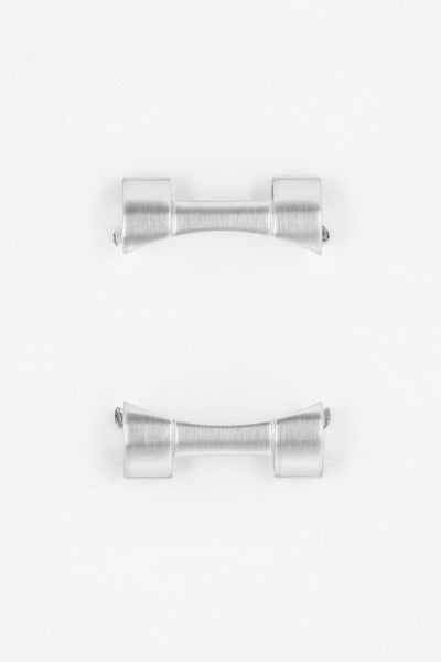 Forstner Additional End Link Pair for FLAT LINK Bracelets - FULLY BRUSHED