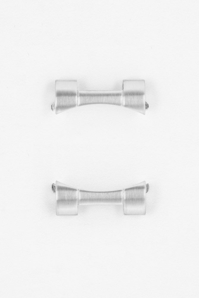 Forstner Additional End Link Pair for FLAT LINK Bracelets - FULLY BRUSHED