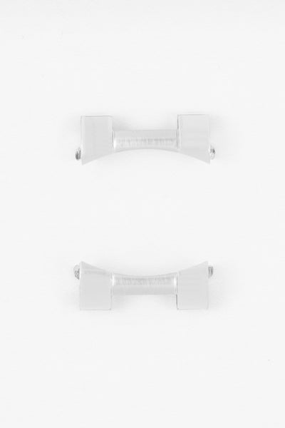 Forstner Additional End Link Pair for FLAT LINK Bracelets - POLISHED/BRUSHED