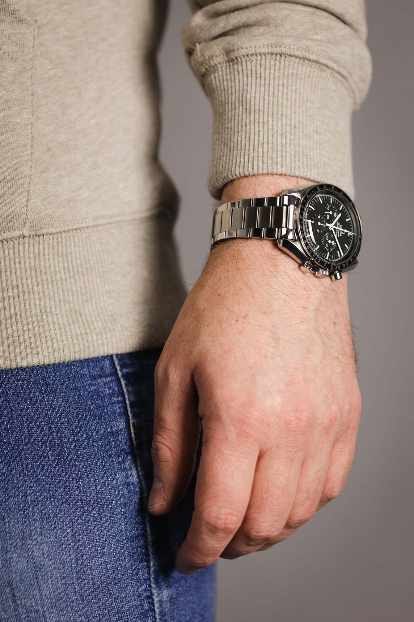 Watch Speedmaster Flat Link Steel Watch Bracelet Forstner Watch