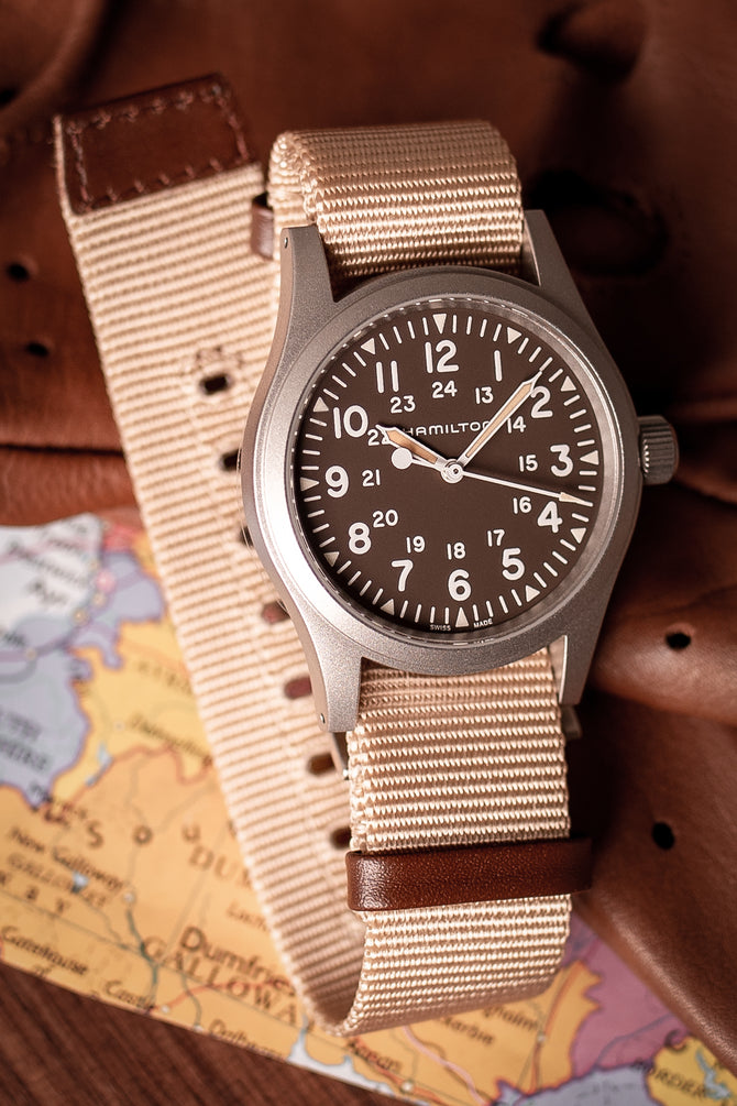 Hamilton H69429901 Khaki Field Mechanical 38mm Watch with Brown Khaki Dial (Promo Photo)