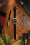 Hirsch ANDY Alligator Embossed Performance Black and Yellow Watch Strap