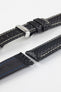 Hirsch CARBON Black Embossed Water-Resistant Leather Watch Strap