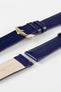 Hirsch DIVA Glossy Blue Ladies Leather Watch Strap