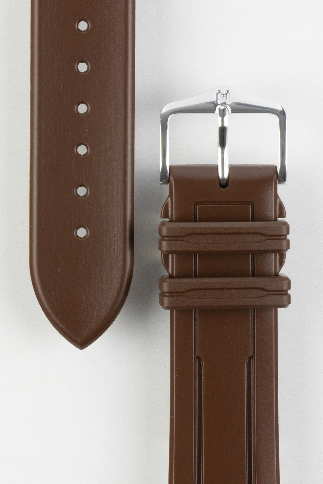 Hirsch Hevena Brown | Rubber Watch Strap | WatchObsession UK – Watch ...