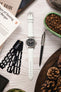 Hirsch KANSAS Buffalo-Embossed Calf Leather Watch Strap in WHITE
