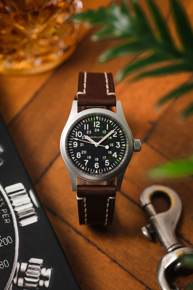 Hirsch LIBERTY Strap - Leather Watch Strap in BROWN