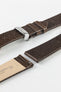 Hirsch LIZARD Leather Watch Strap in BROWN