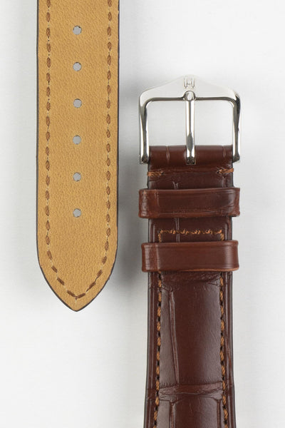 hirsch alligator leather watch strap