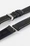Hirsch MARINER Waterproof Leather Watch Strap in BLACK