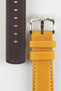 Hirsch MARINER Waterproof Leather Watch Strap in GOLD BROWN