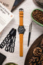 Hirsch MARINER Waterproof Leather Watch Strap in GOLD BROWN