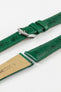 Hirsch MASSAI OSTRICH Green Leather Watch Strap