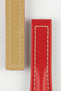 Hirsch NAVIGATOR Calfskin Deployment Watch Strap in RED