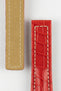 Hirsch NAVIGATOR Alligator Deployment Red Watch Strap