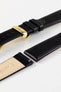 Hirsch OSIRIS Black Quick-Release Calf Leather Watch Strap