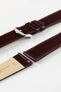 Hirsch OSIRIS Calf Leather Watch Strap in BURGUNDY