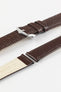 Hirsch RAINBOW NQR Lizard-Embossed Leather Watch Strap in BROWN