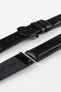 Hirsch RUNNER Black Water-Resistant Calf Leather Watch Strap
