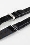Hirsch RUNNER Black Water-Resistant Calf Leather Watch Strap