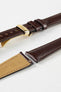 Hirsch SIENA Tuscan Leather Watch Strap in BROWN