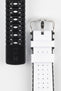 Hirsch TIGER Perforated Leather  Performance Watch Strap in White
