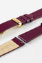 Hirsch TORONTO Berry Fine-Grained Leather Watch Strap