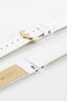Hirsch TORONTO Fine-Grained White Leather Watch Strap