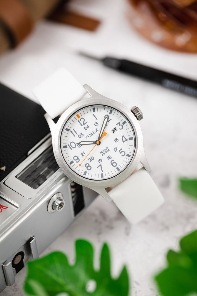 Hirsch TORONTO Fine-Grained White Leather Watch Strap